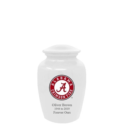 University of Alabama Crimson Tide Seal White Keepsake Urn