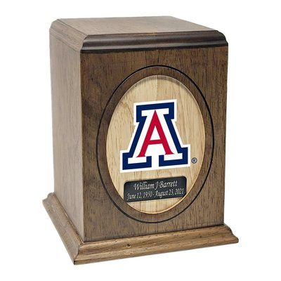 University of Arizona Wildcats Wooden Urn