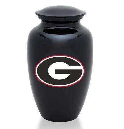 University of Georgia Bulldogs Cremation Urn Black