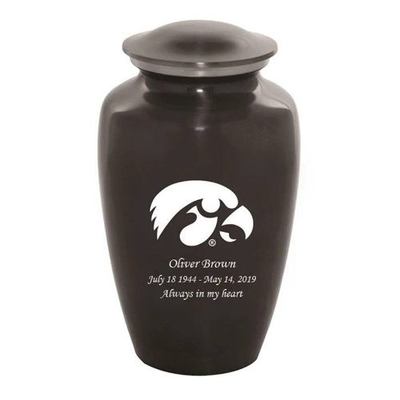 University of Iowa Hawkeyes Cremation Urn