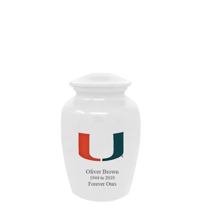 University of Miami Hurricanes Keepsake Urn
