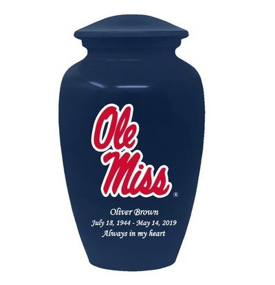 University of Mississippi Ole Miss Rebels Cremation Urn