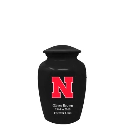 University of Nebraska Cornhuskers Black Keepsake Urn