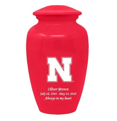 University of Nebraska Cornhuskers Red Cremation Urn