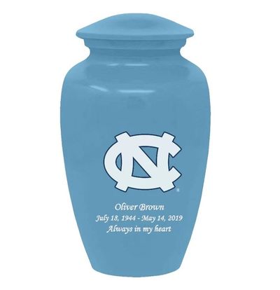 University of North Carolina Tar Heels Blue Cremation Urn