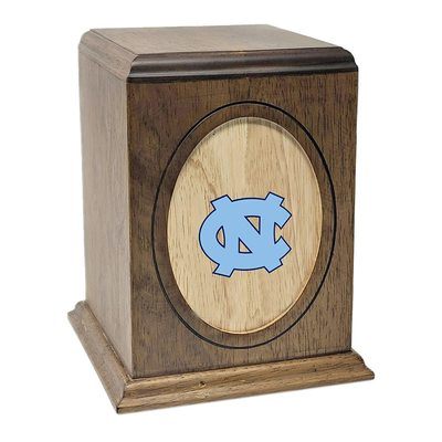 University of North Carolina Tar Heels Wooden Urn