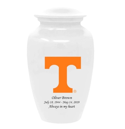 University of Tennessee Volunteers White Cremation Urn