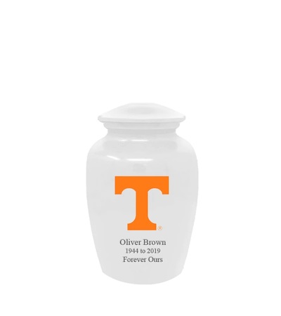 University of Tennessee Volunteers White Keepsake Urn