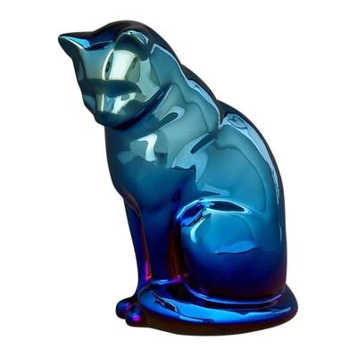 Upright Atlantic Ceramic Cat Urn