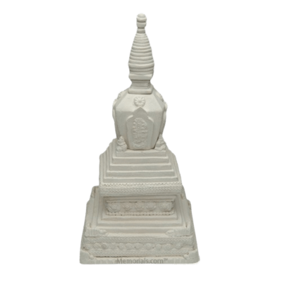 Stupa Buddhist Ceramic Cremation Urn