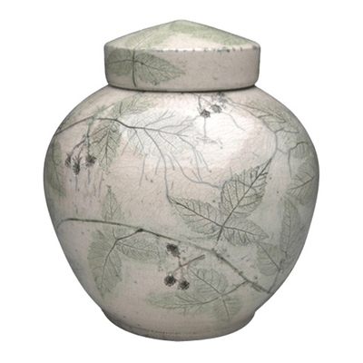 Blackberry Raku Companion Cremation Urn