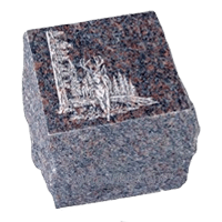 Natural Brown Granite Cremation Urn