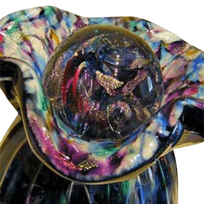 Sun Ray Glass Cremation Urn