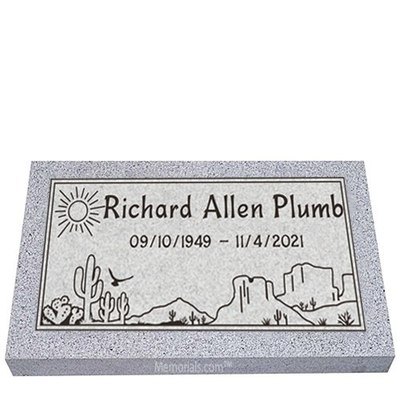 Utah Granite Grave Marker 26 x 14