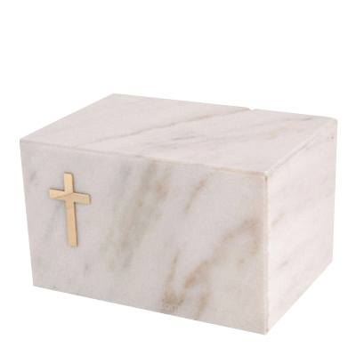 Nostalgia White Marble Cremation Urn