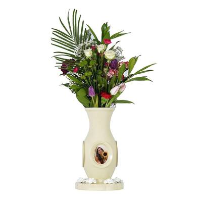 Vase of Life Cream Luxury Cremation Urn