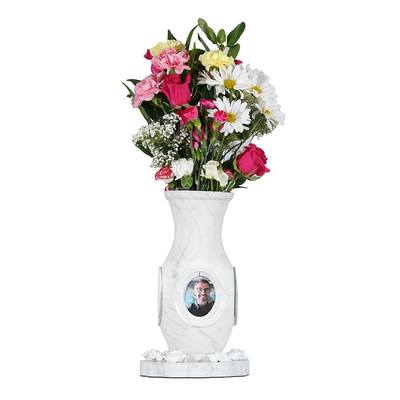 Vase of Life White Luxury Cremation Urn