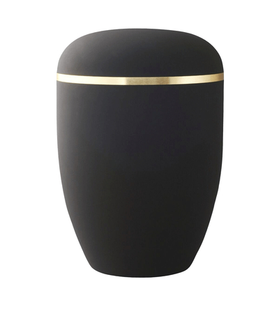 Velvety Black Biodegradable Urn