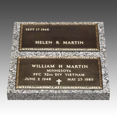 Veteran Companion Bronze Grave Marker