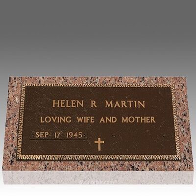 Veteran Individual Bronze Grave Marker