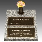 Veteran Bronze Grave Marker Top Vase