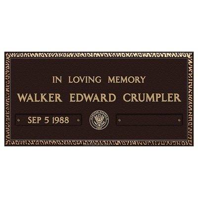 Veterans Bronze Only Plaque