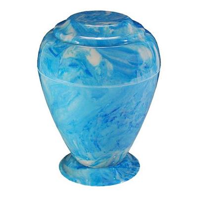 Vibrant Blue Vase Cultured Urn