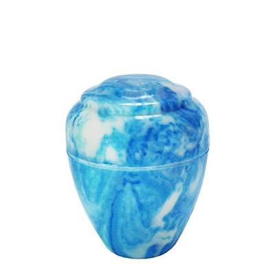 Vibrant Blue Vase Keepsake Cultured Urn