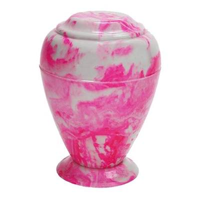 Vibrant Pink Vase Cultured Urn