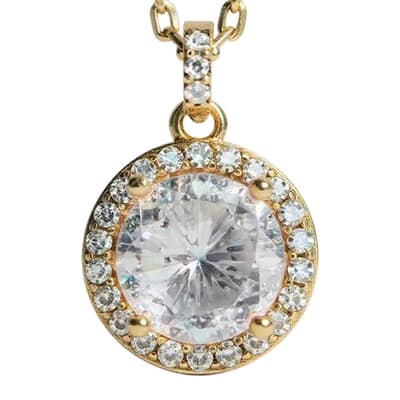 Vintage Cremation Crystal Necklace