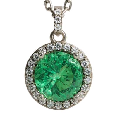 Vintage Forest Cremation Crystal Necklace