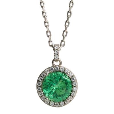 Vintage Forest Cremation Diamond Necklace
