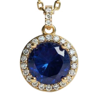 Vintage Royal Cremation Crystal Necklace