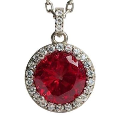 Vintage Wine Cremation Crystal Necklace