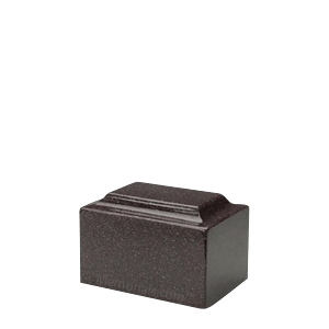 Vintage Red Granite Keepsake Urn