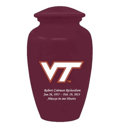 Virginia Tech Hokies Cremation Urn