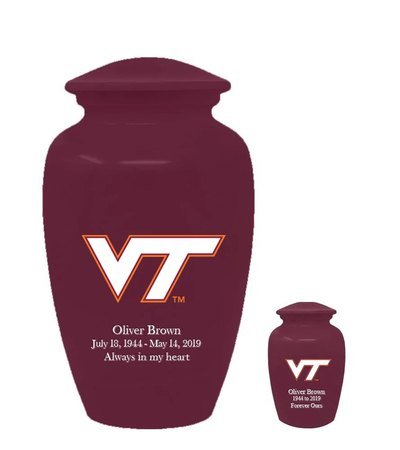 Virginia Tech Hokies Cremation Urns