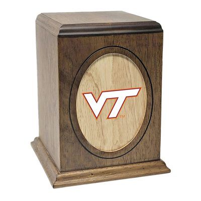 Virginia Tech Hokies Wooden Urn