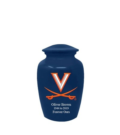 Virginia University Cavaliers blue Keepsake Urn