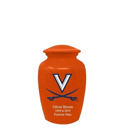 Virginia University Cavaliers Orange Keepsake Urn