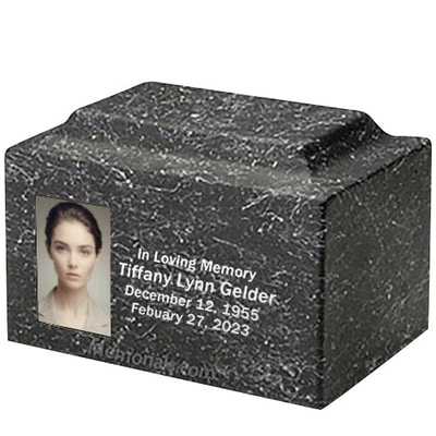 Virtuous Stone Photo Urn