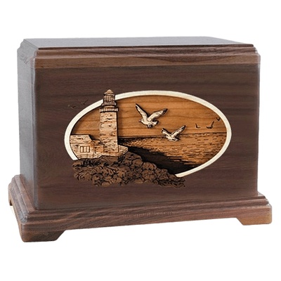 Sea Coast Walnut Hampton Cremation Urn