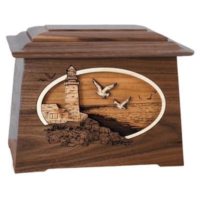 Sea Coast Walnut Aristocrat Cremation Urn