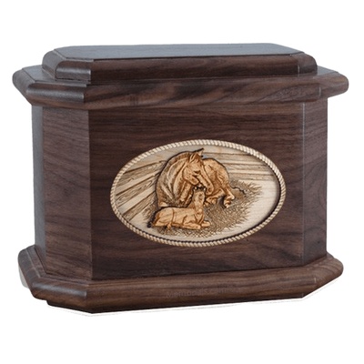 Daddys Love Walnut Octagon Cremation Urn