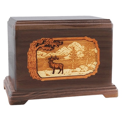 Elk Walnut Hampton Cremation Urn