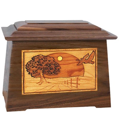 Geese Walnut Aristocrat Cremation Urn