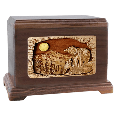 Country Haven Walnut Hampton Cremation Urn