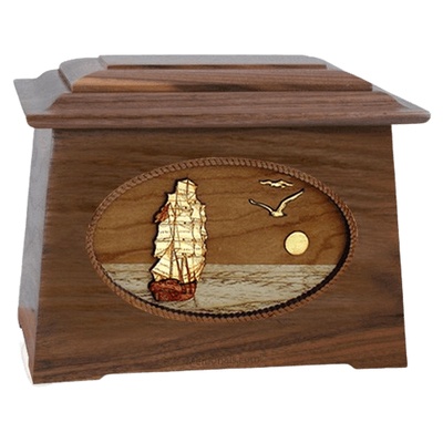 Sailing Home Walnut Aristocrat Cremation Urn