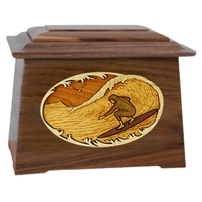 Surfer Walnut Aristocrat Cremation Urn