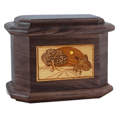 Turkey Walnut Octagon Cremation Urn